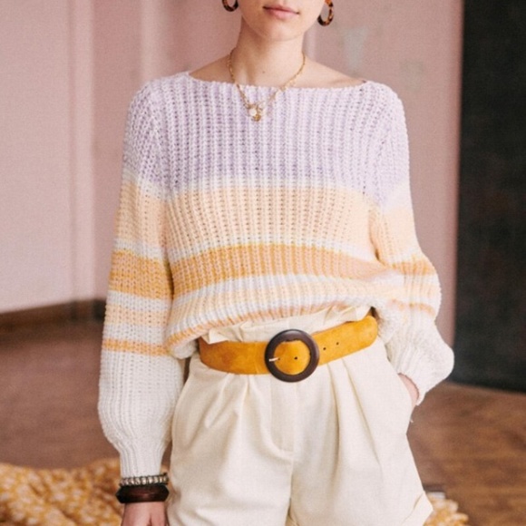 Rouge! Sweaters - Pastel Colorblock Pullover Sweater